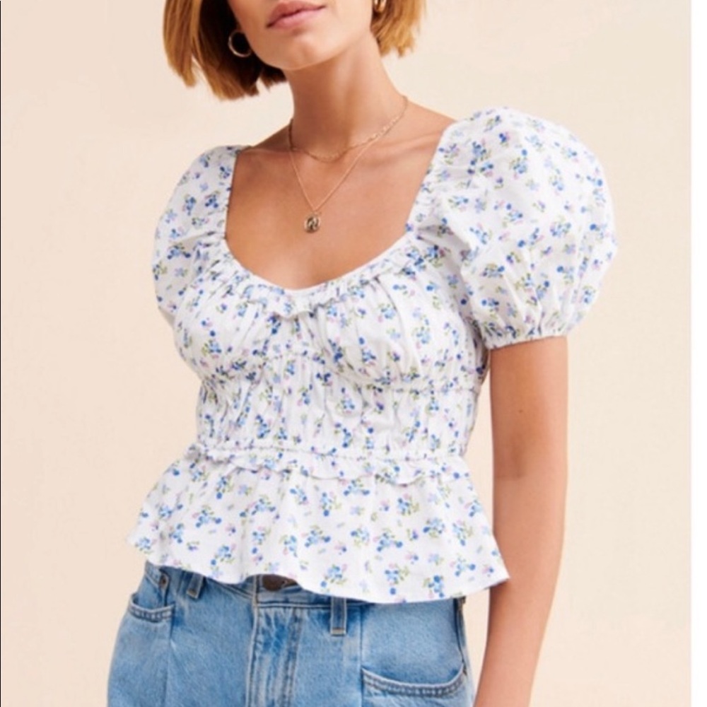 Rahi smocked floral top